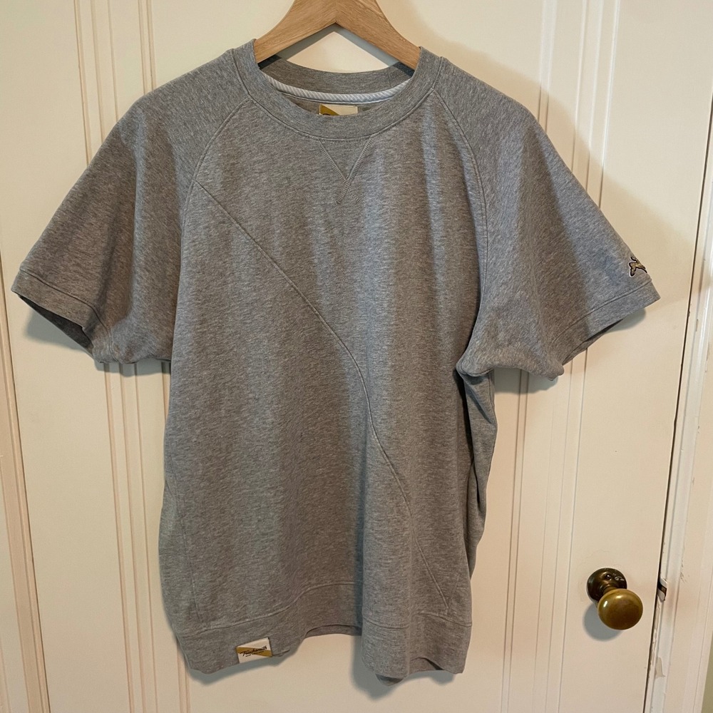 Tracksmith Terry Cotton Crew Tee Medium Gray